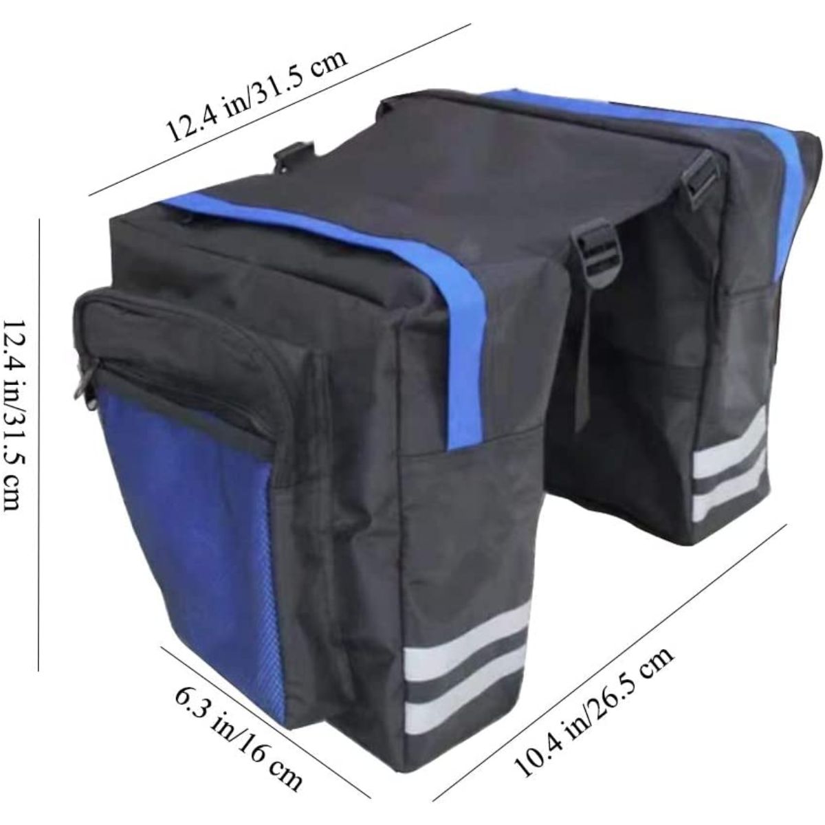 Cycle Rear Seat Bag 50L Storage Pouch with Reflective Strips