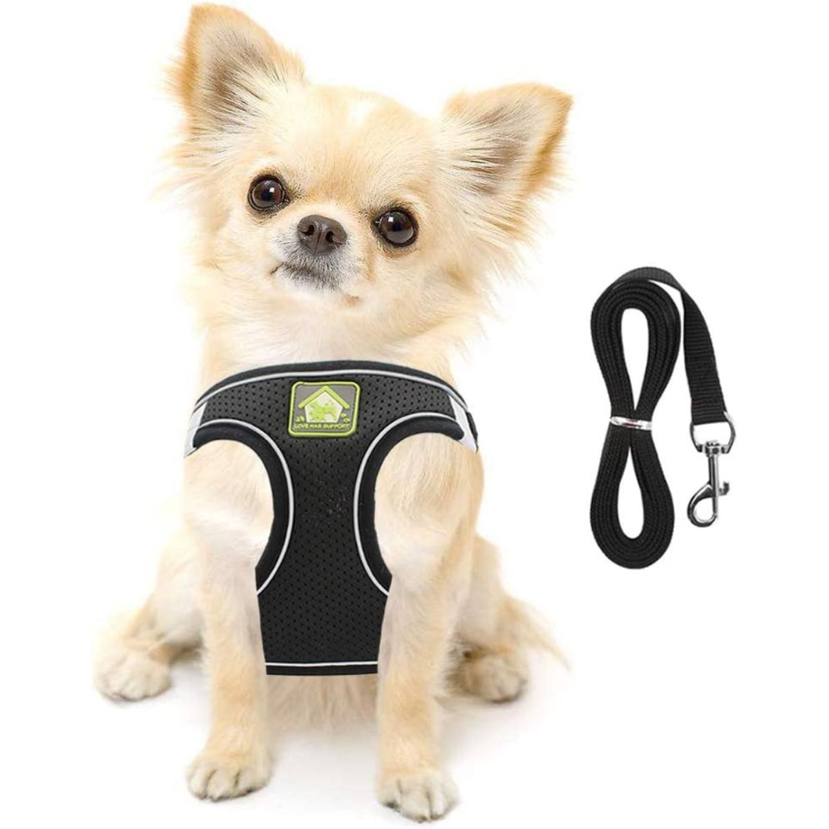 Reflective Dog Harness and Lead Set No-Pull Mesh Puppy Vest