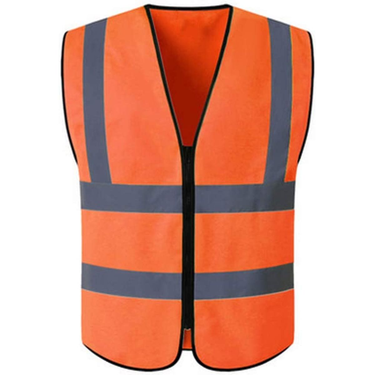 HYCOPROT Hi Vis Viz High Visibility Reflective Safety Vest Mesh Waistcoat Executive Manager Jacket Workwear Zip 2 Band Brace Security 120cm x 70cm