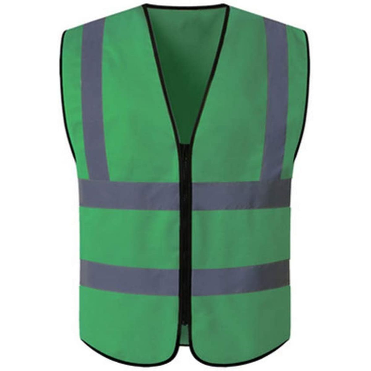 HYCOPROT Hi Vis Viz High Visibility Reflective Safety Vest Mesh Waistcoat Executive Manager Jacket Workwear Zip 2 Band Brace Security 120cm x 70cm