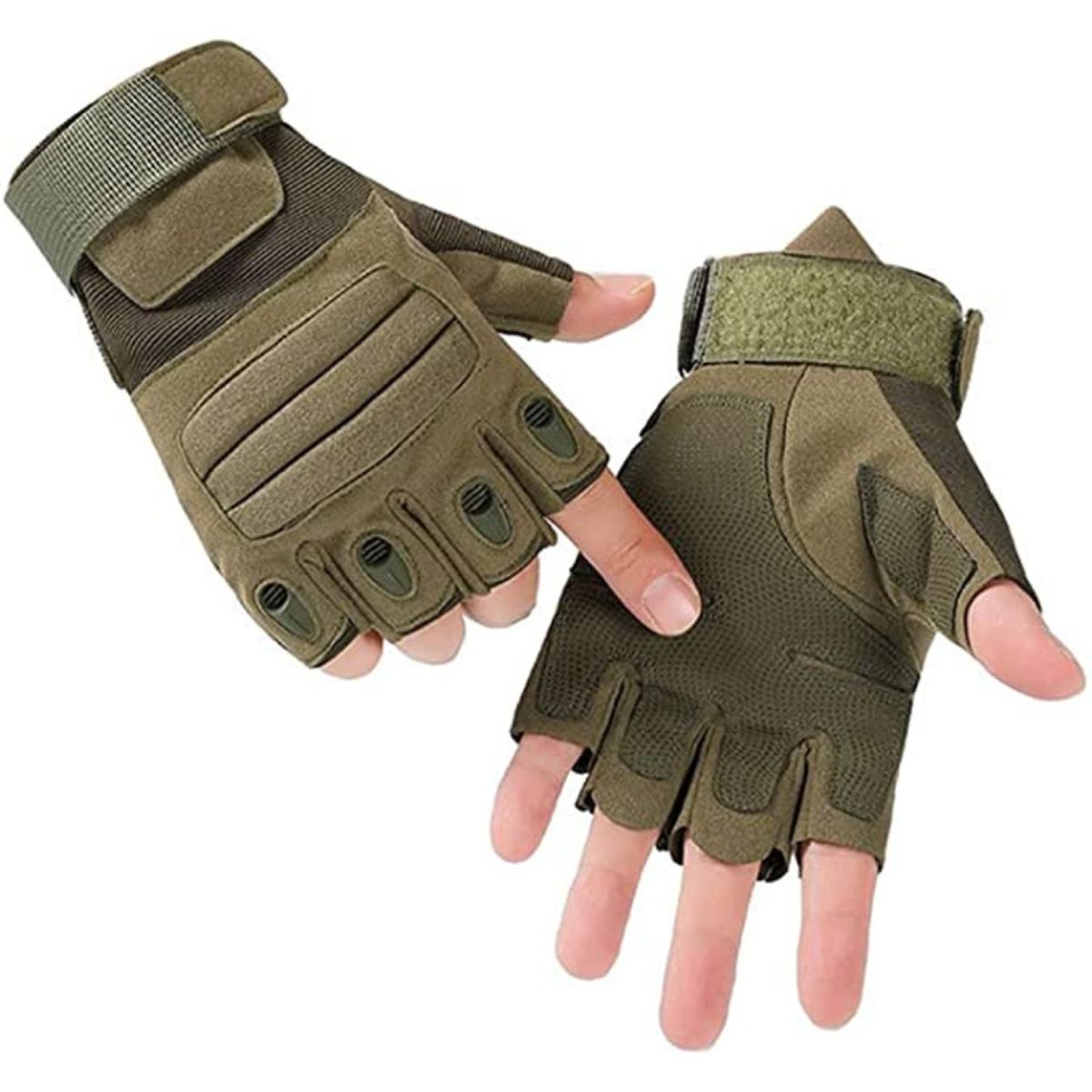 Half Finger Airsoft Gloves with Adjustable Wrist Velcro