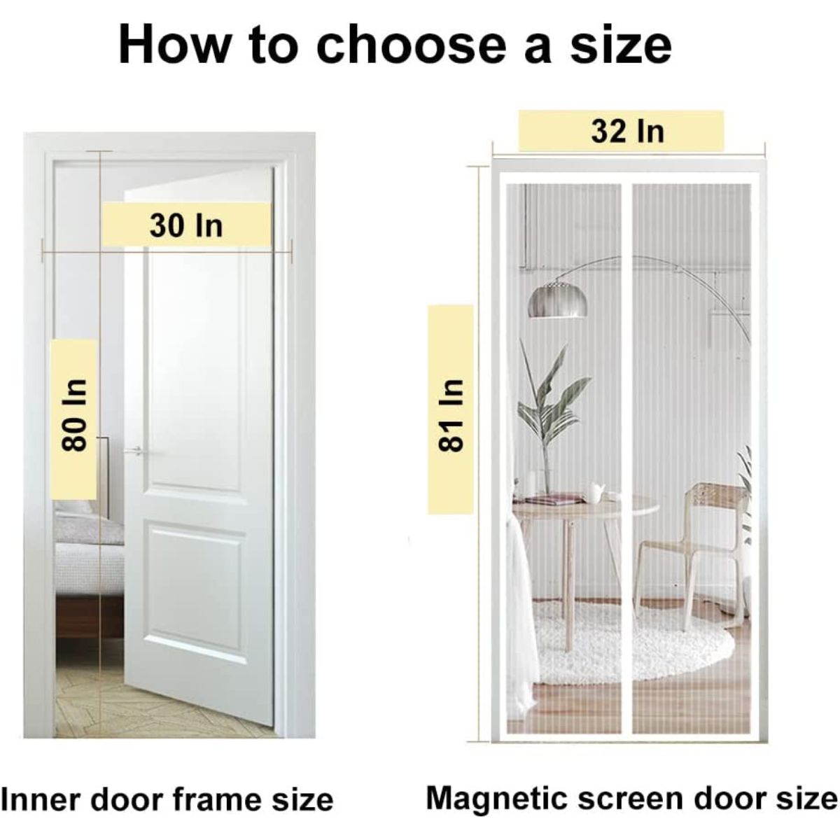 Strong Magnetic Screen Door Durable Mesh Screen with Magnet