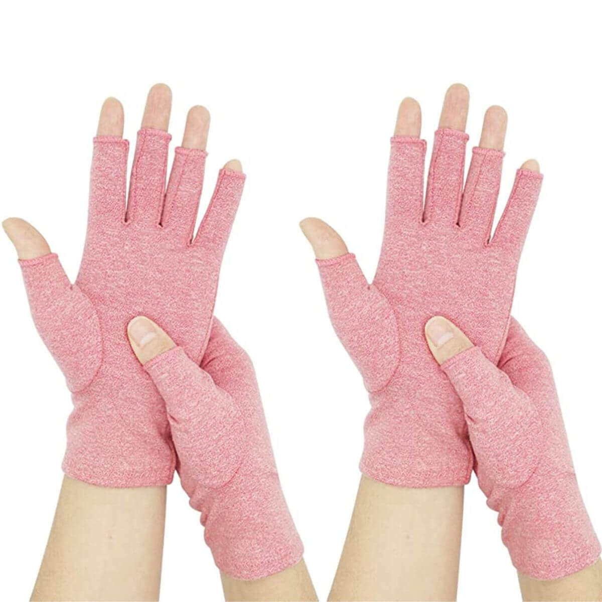 2 Pairs Cotton Arthritis Compression Gloves for Osteoarthritis