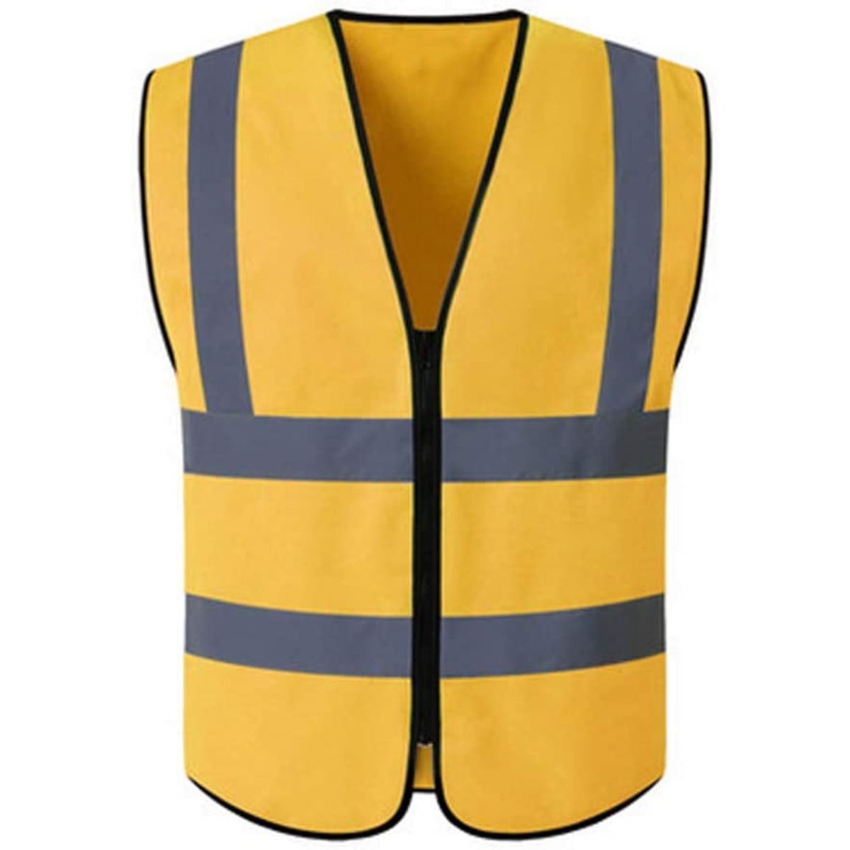 HYCOPROT Hi Vis Viz High Visibility Reflective Safety Vest Mesh Waistcoat Executive Manager Jacket Workwear Zip 2 Band Brace Security 120cm x 70cm