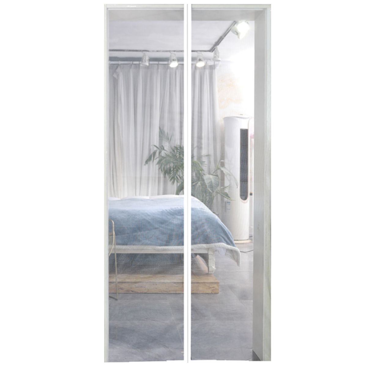 Strong Magnetic Screen Door Durable Mesh Screen with Magnet