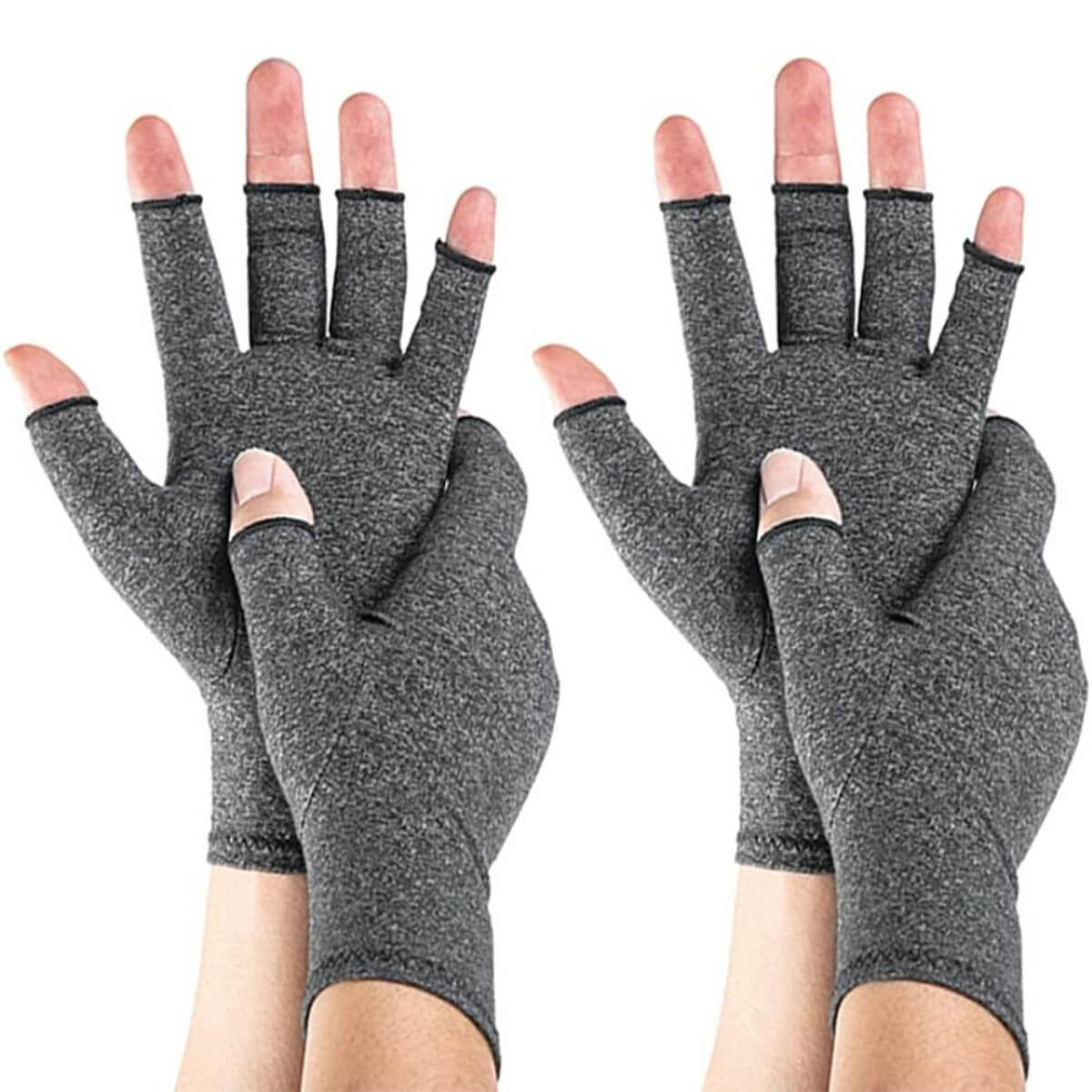 2 Pairs Cotton Arthritis Compression Gloves for Osteoarthritis
