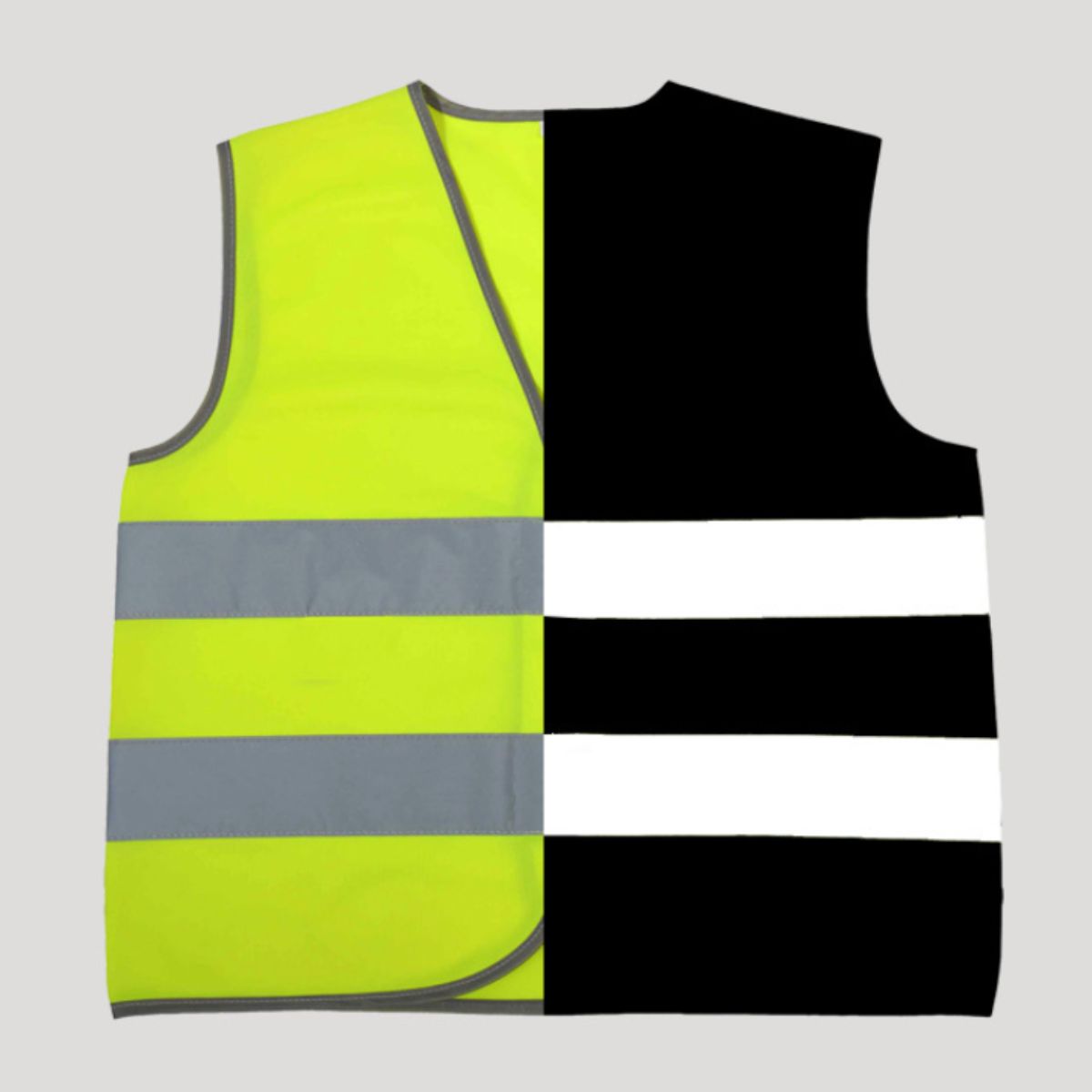 Toddler Reflective Safety Vest Workwear with Band Elastic Straps