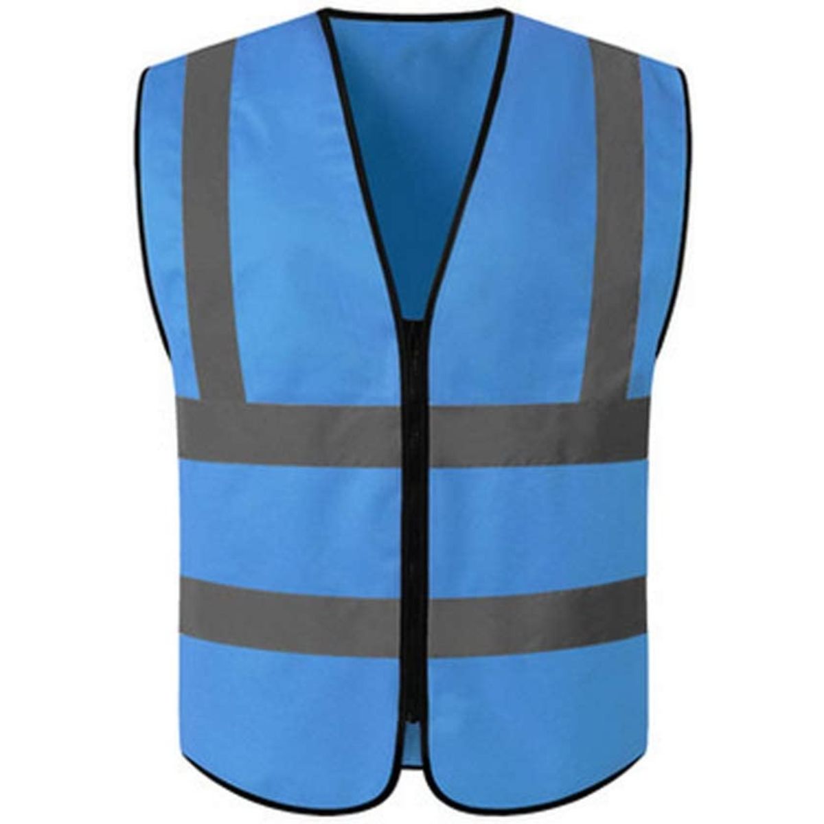 HYCOPROT Hi Vis Viz High Visibility Reflective Safety Vest Mesh Waistcoat Executive Manager Jacket Workwear Zip 2 Band Brace Security 120cm x 70cm