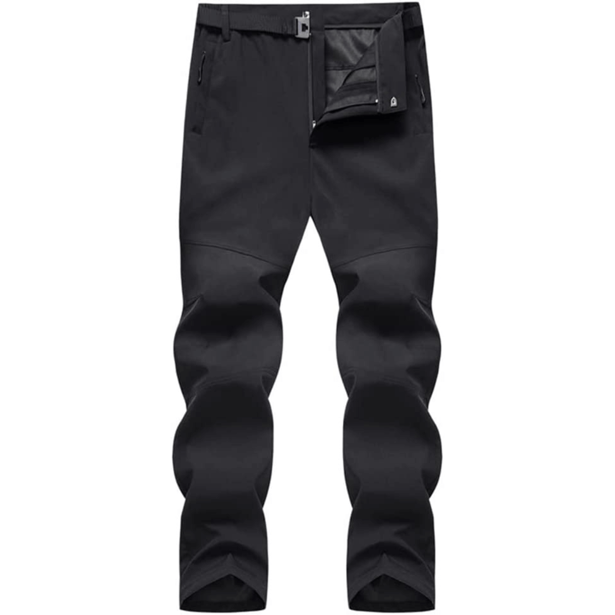 Men's Hiking Pants Cargo Work Pants with Zip Pockets and Belt