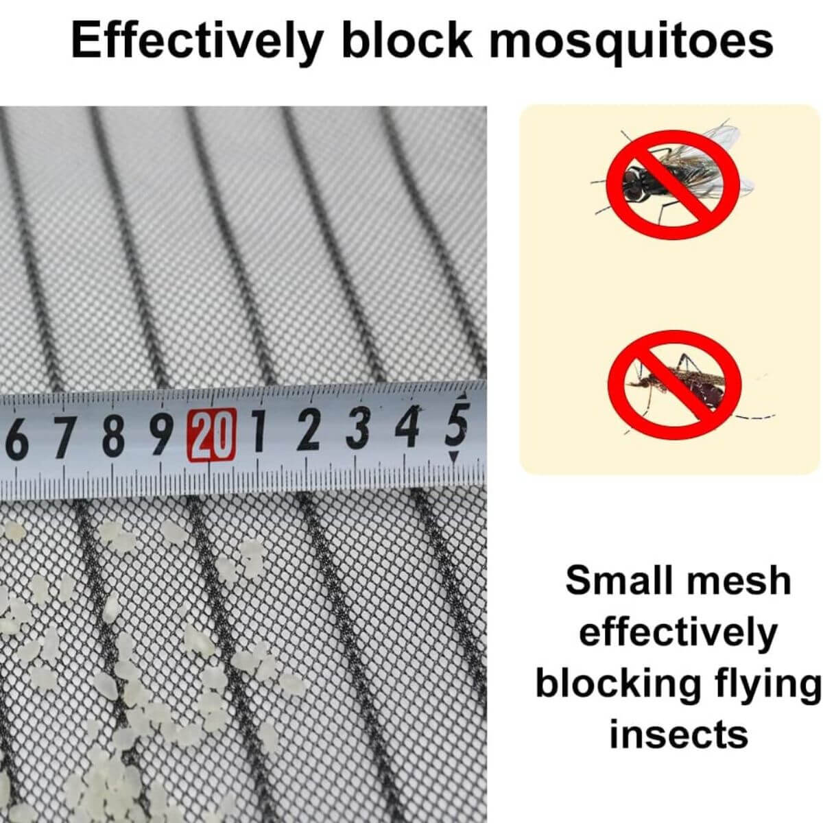 Strong Magnetic Screen Door Durable Mesh Screen with Magnet