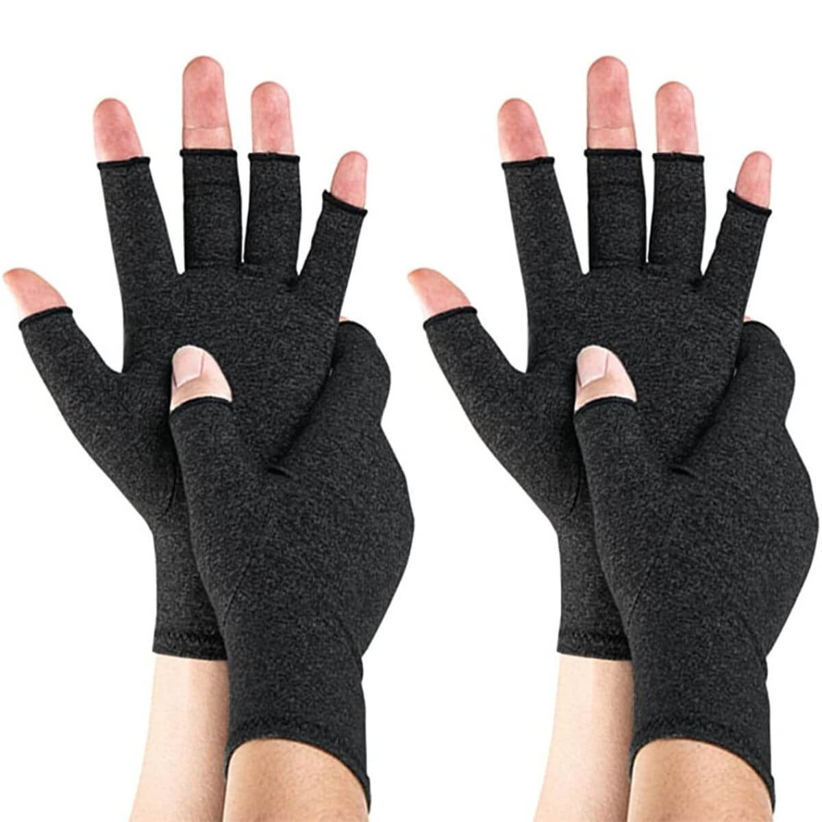 2 Pairs Cotton Arthritis Compression Gloves for Osteoarthritis