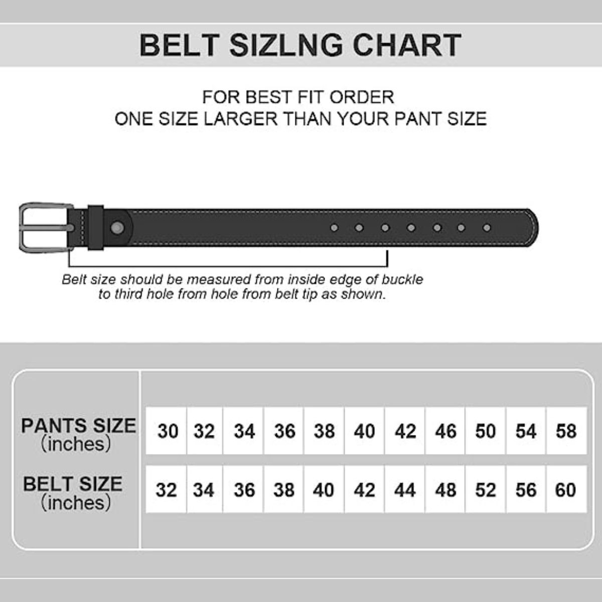 Mens Black Leather Belt with 38mm Alloy Buckle for Work Dress