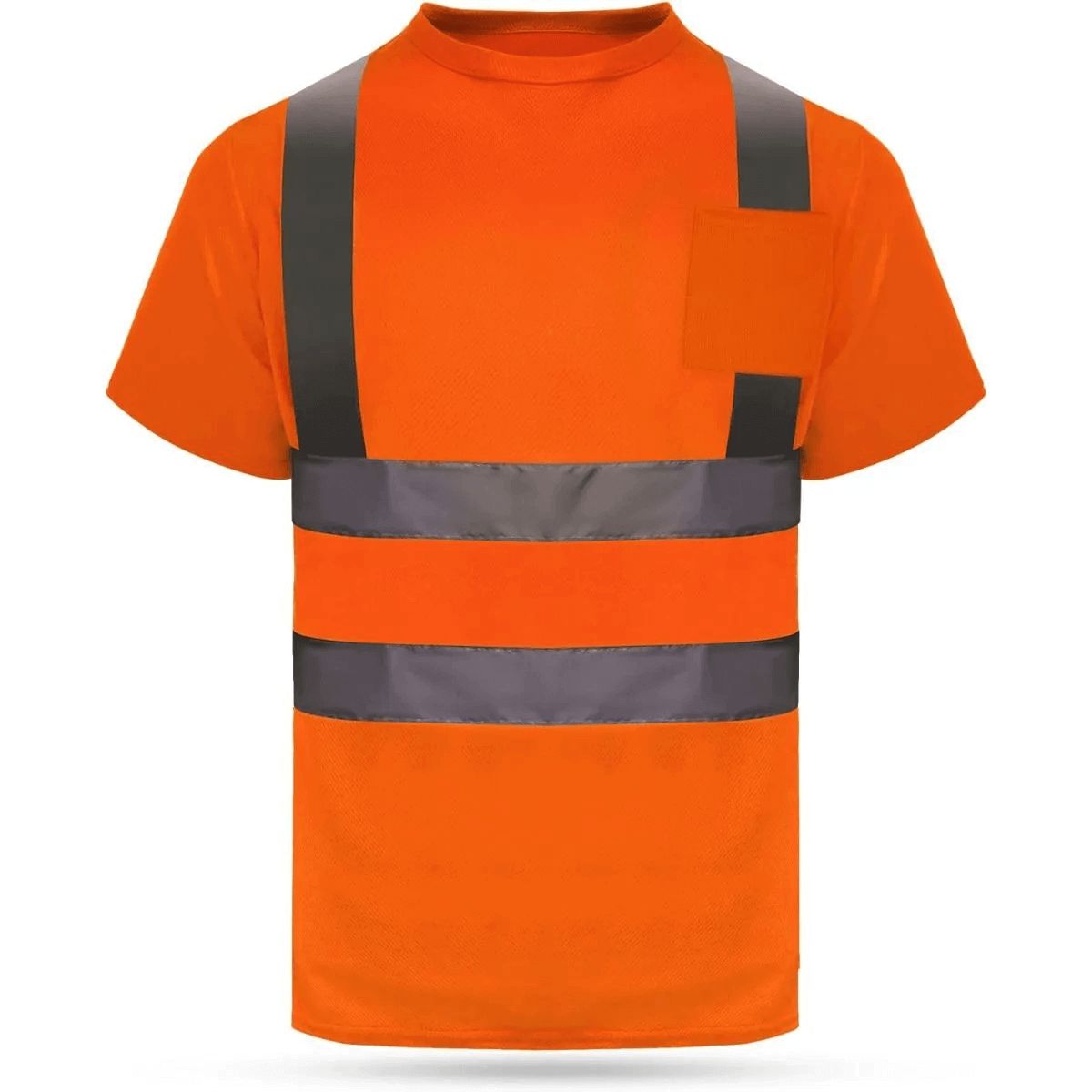 High Vis Reflective T Shirt Short Sleeve Shirts with Pockets