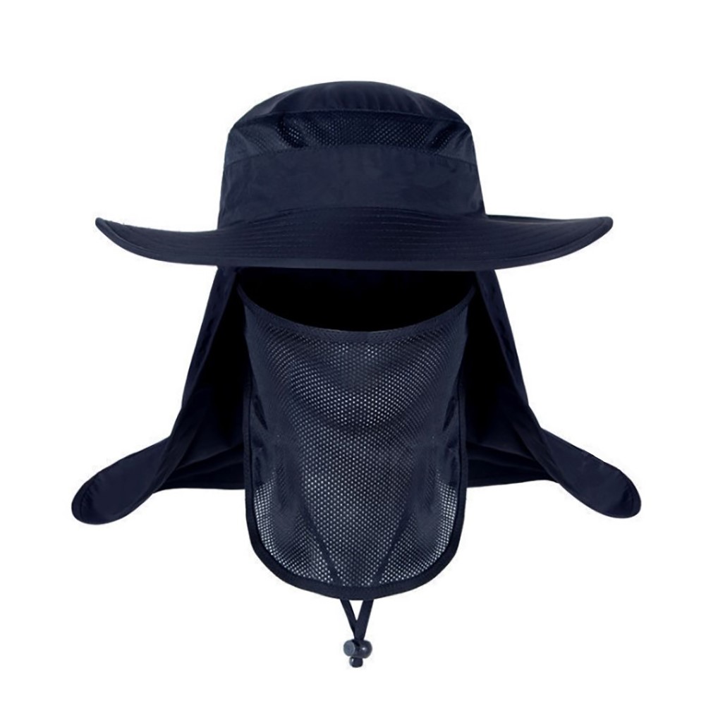 Fishing Cap UV Sun Protection Hat With Wide Brim Removable Flap and Face Neck Full Coverage