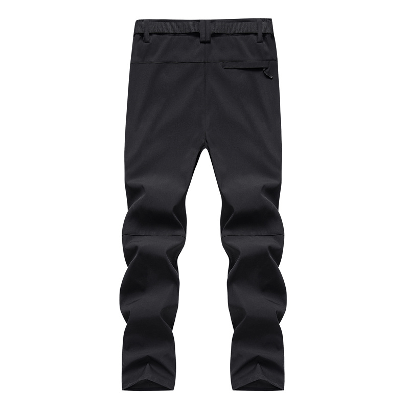 Men's Hiking Pants Cargo Work Pants with Zip Pockets and Belt