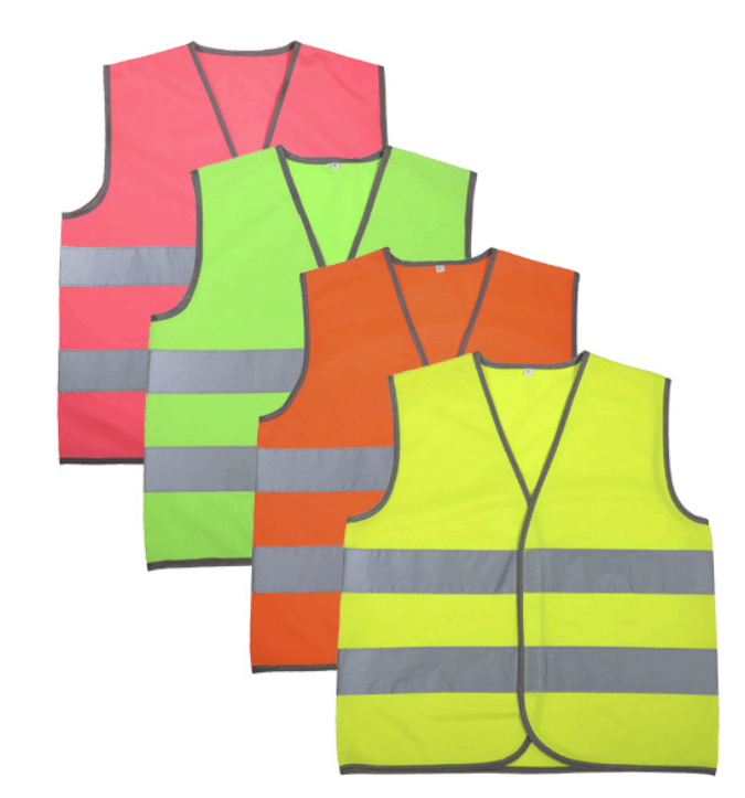 Toddler Reflective Safety Vest Workwear with Band Elastic Straps