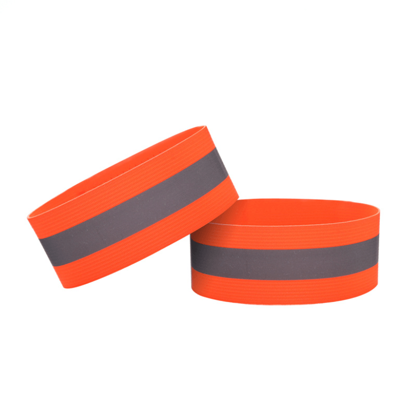 2 Pack Hi Vis Reflective Elasticated Armbands for Running Cycling