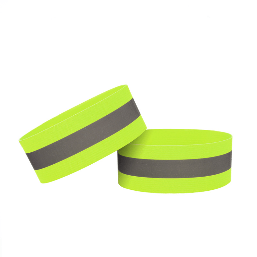 2 Pack Hi Vis Reflective Elasticated Armbands for Running Cycling