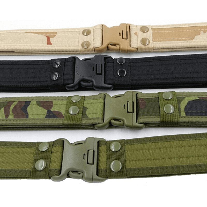Military Tactical Belts Quick Release Canvas Waistband 8 Colors