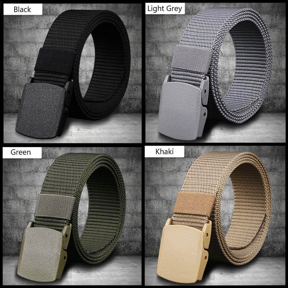 Nylon Fabric Belt with Plastic Buckle for Men