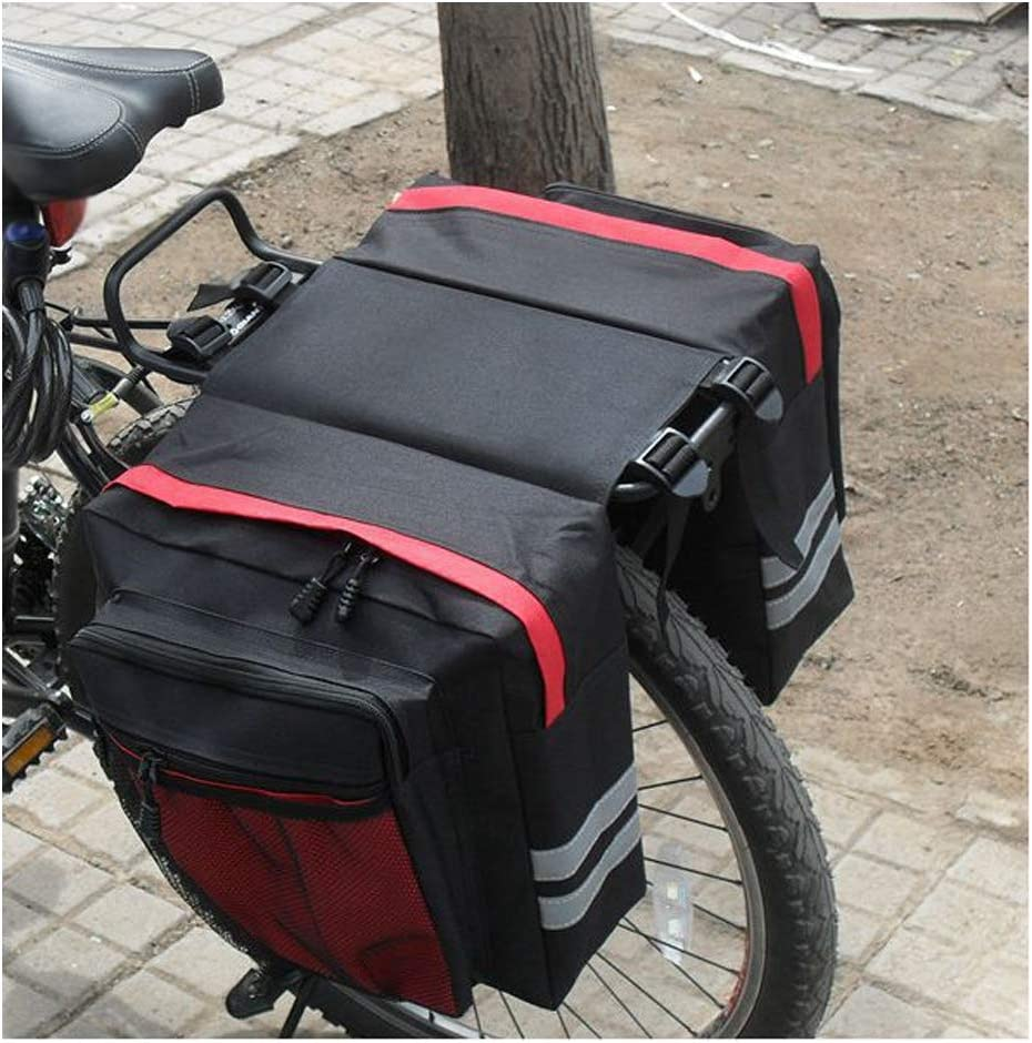 Cycle Rear Seat Bag 50L Storage Pouch with Reflective Strips