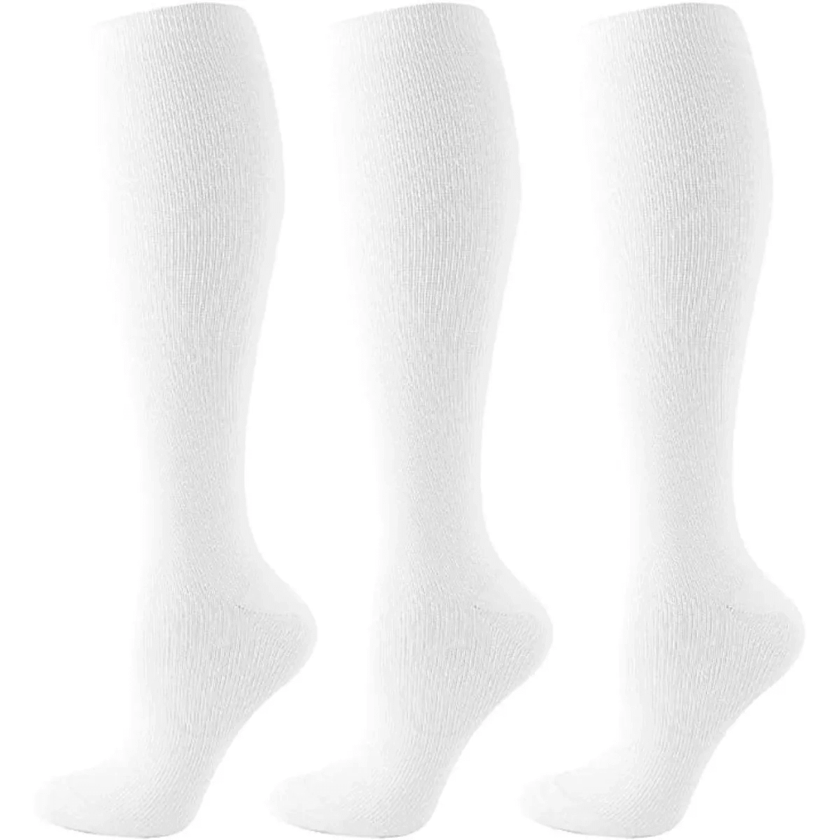 3 Pairs Copper Compression Socks with Circulation 15-20 mmHg