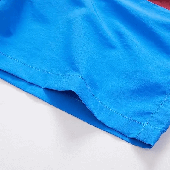 Men's Swimming Trunks Striped with Adjustable Drawstring