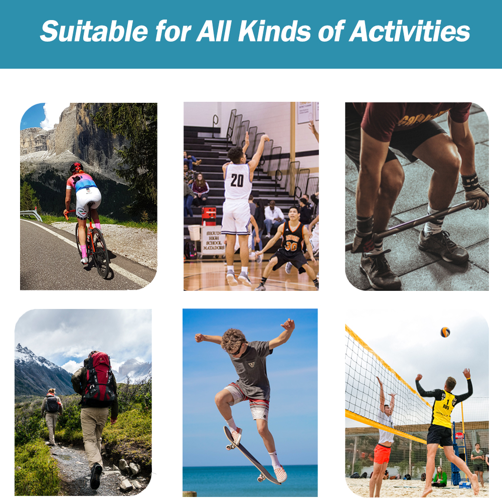 Knee Brace Support Arthritis Pain Knee Compression Sleeve with Patella Gel Pads & Side Spring Stabilizers