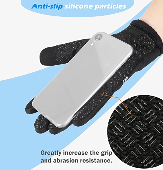 Winter Warm Gloves with Touch Screen Texting Fingers for Driving