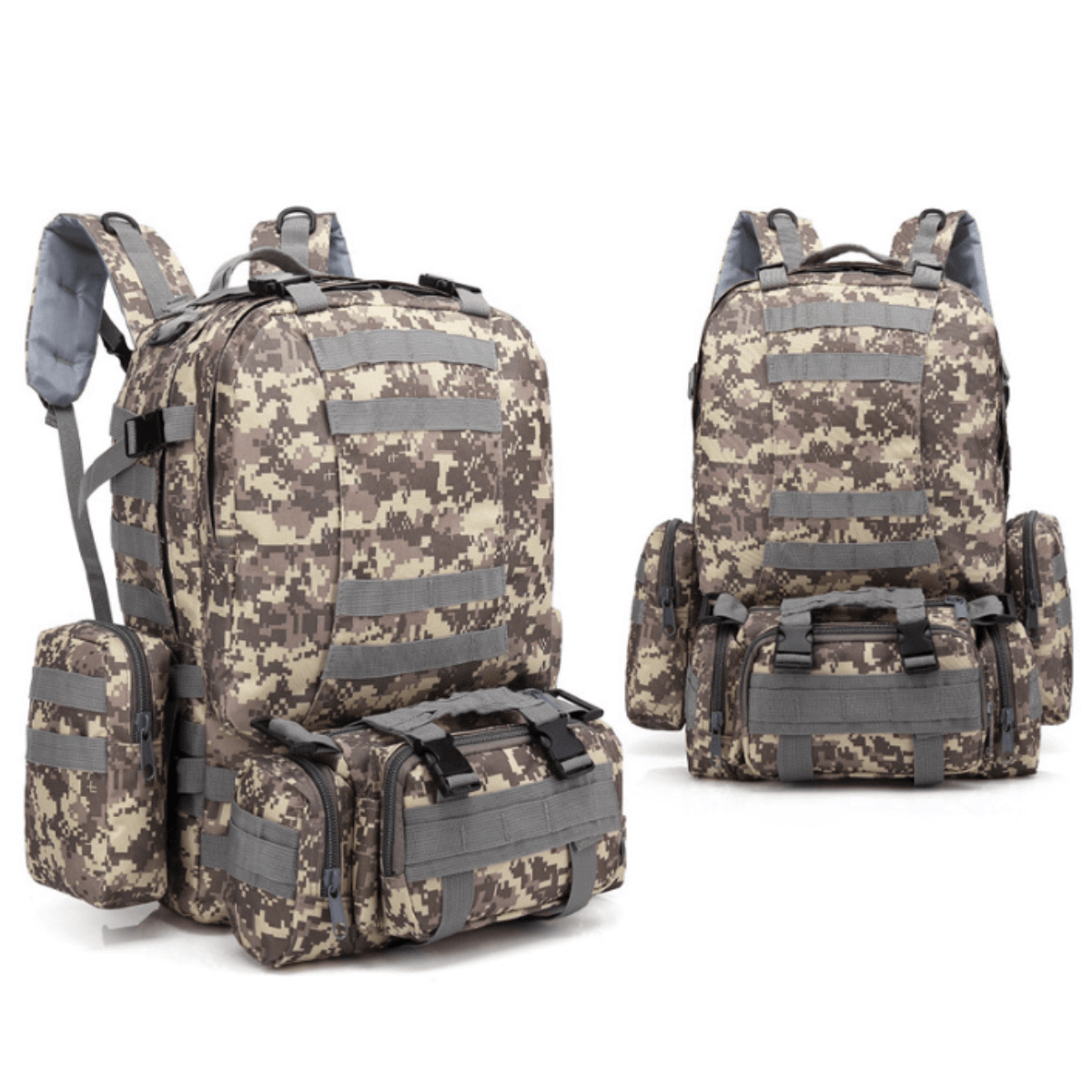 Army Rucksack Assault Pack with Detachable Molle Bag