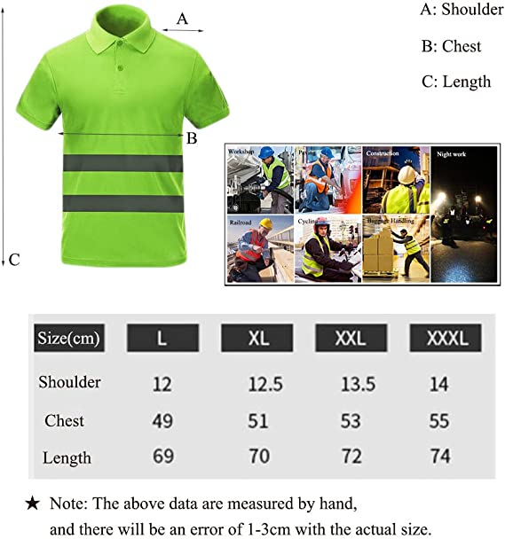 High Visibility Breathable Security Polo Shirt - Various Colors