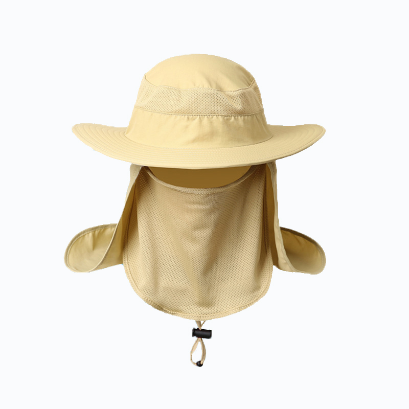 Fishing Cap UV Sun Protection Hat With Wide Brim Removable Flap and Face Neck Full Coverage