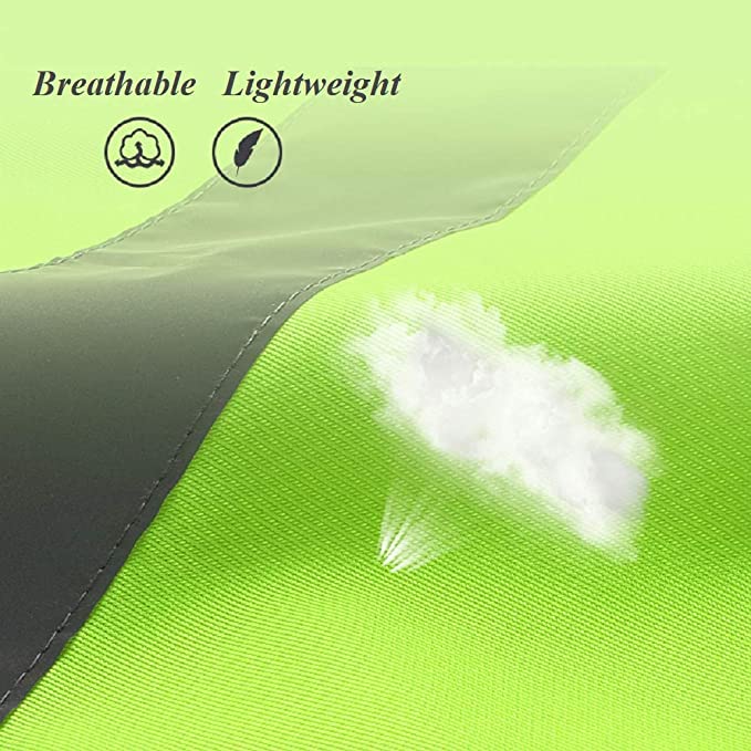 HYCOPROT High Visibility Safety Vest with Pockets and Zipper, Buckle Closure, Meets ANSI/ISEA Standards