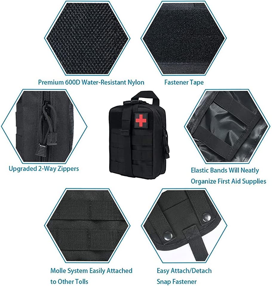 IFAK Tactical Medical Molle Pouch for Outdoor Medical Supplies