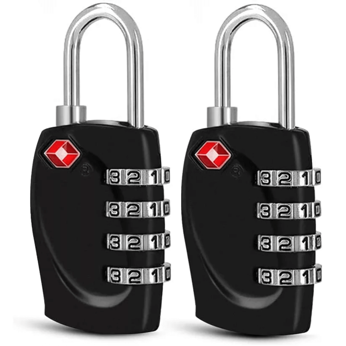 2 Packs TSA Approved Luggage Locks with 4 Digit Combination Padlock 
