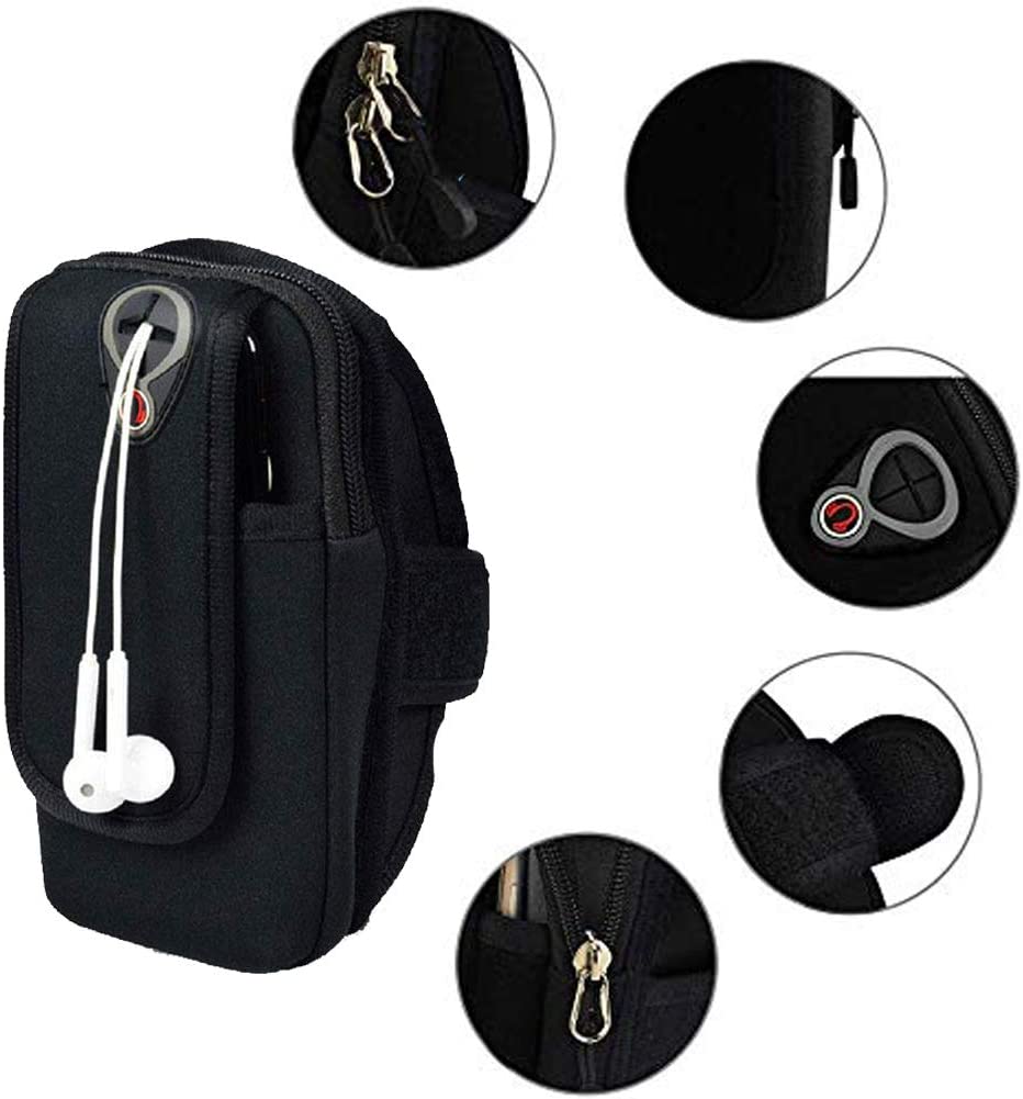 Running Armband Phone Holder Bag with Headphone Slot