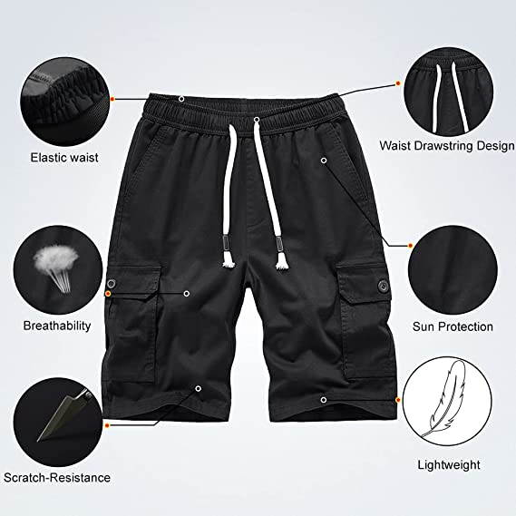 Casual Cargo Hiking Shorts Outdoor Quick Dry with 5 Pockets