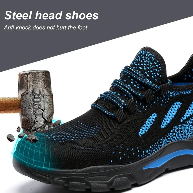 Safety Trainers Lightweight with Steel Toe Cap for Men Women 