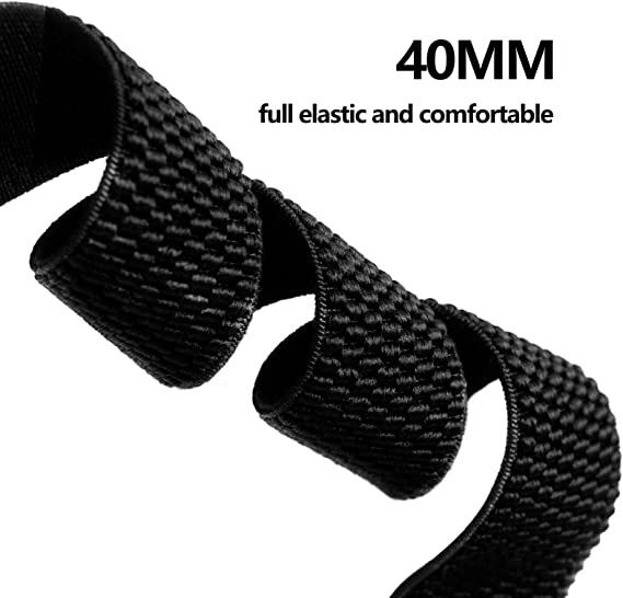 4 X Men's Elastic Braces Adjustable with 4 Strong Metal Clips