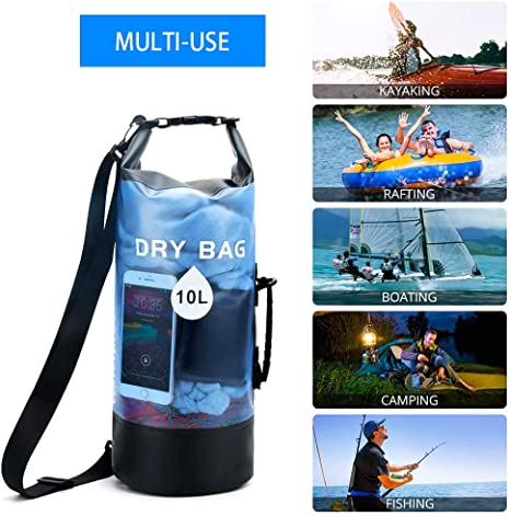 10L/20L Waterproof Floating Dry Bag Lightweight for Kayaking Rafting