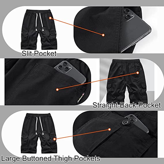 Casual Cargo Hiking Shorts Outdoor Quick Dry with 5 Pockets