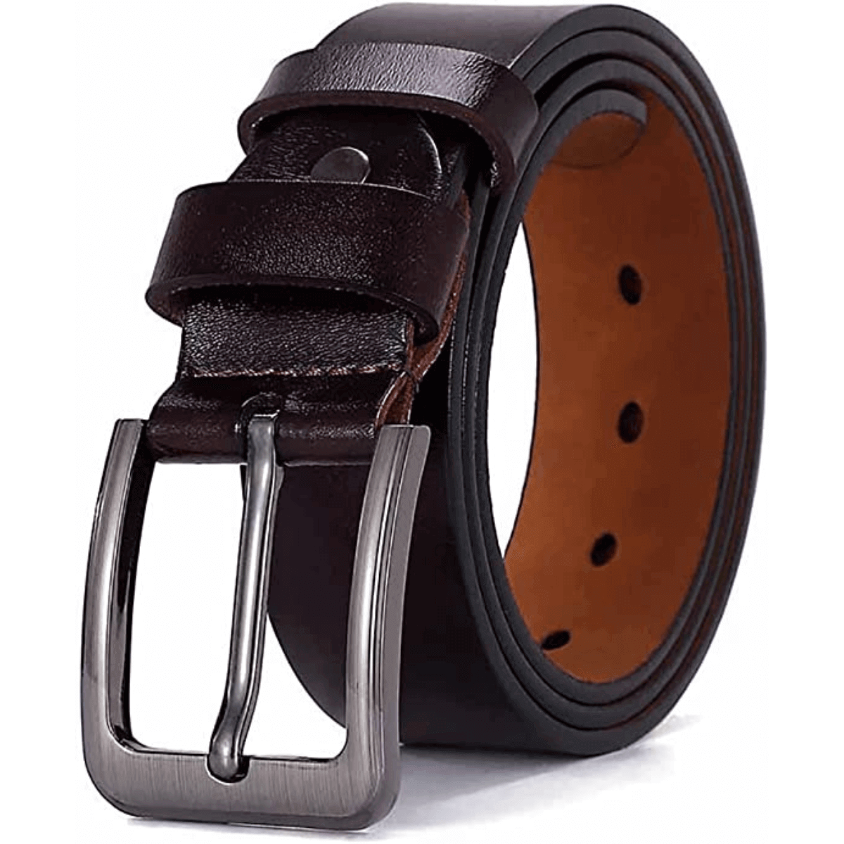 Men's Leather Belt Classic Jeans Belt for Special Occasion