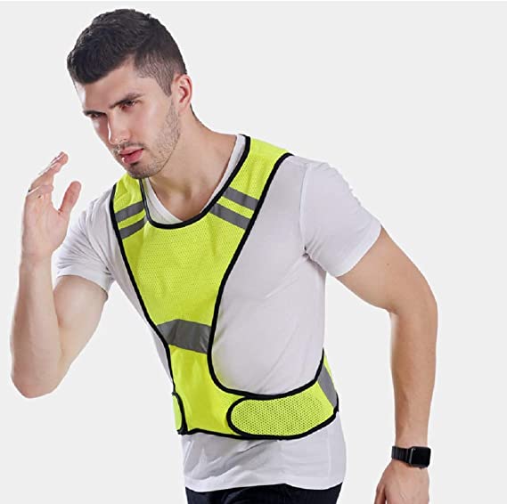 Hi Vis Vest Reflective Adjustable Gear with Safety Reflector Band