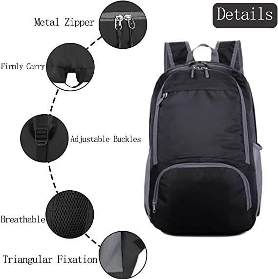 35L Outdoor Backpack Lightweight Foldable Rucksack for Travel