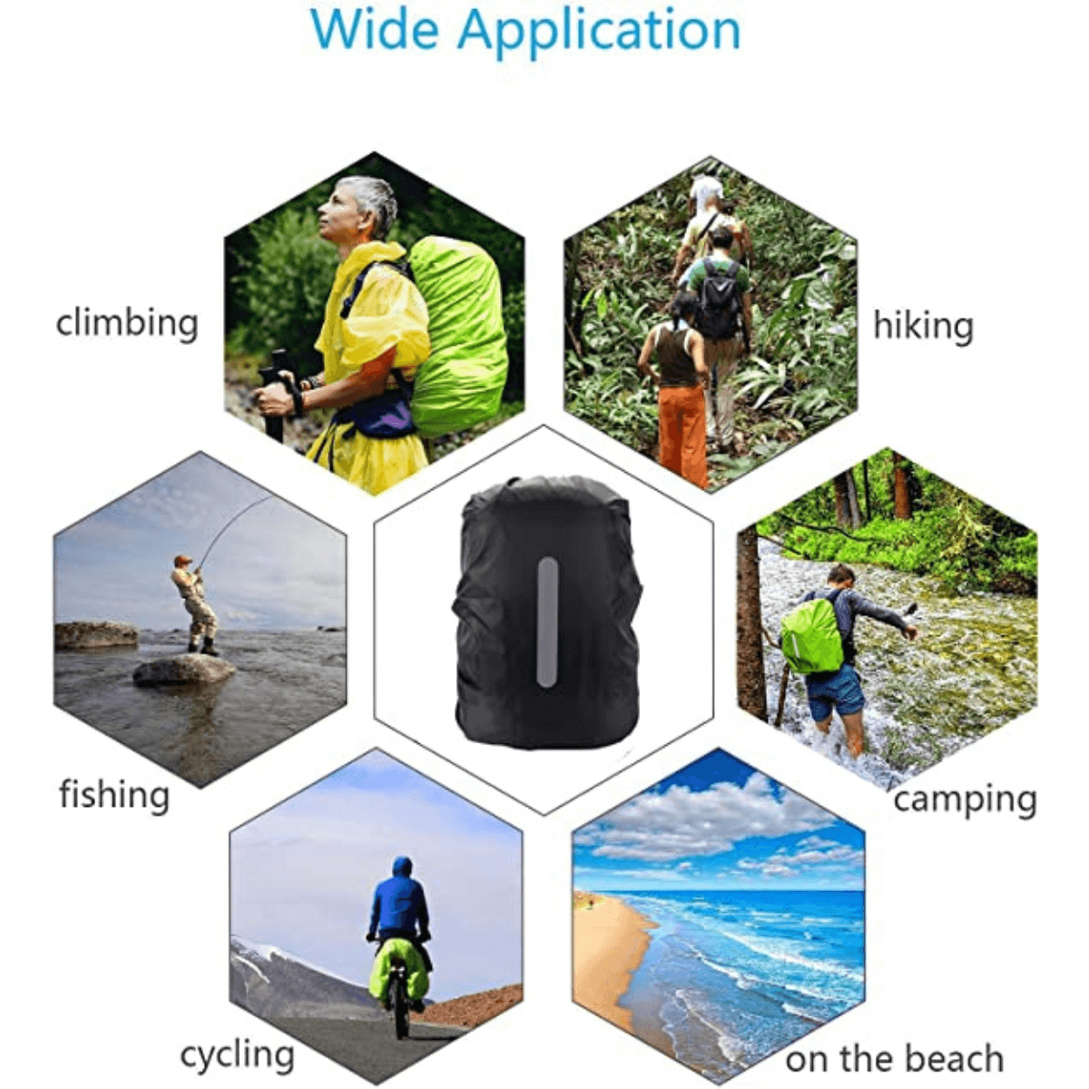 Foldable Ultralight Backpack Rain Cover with Reflective