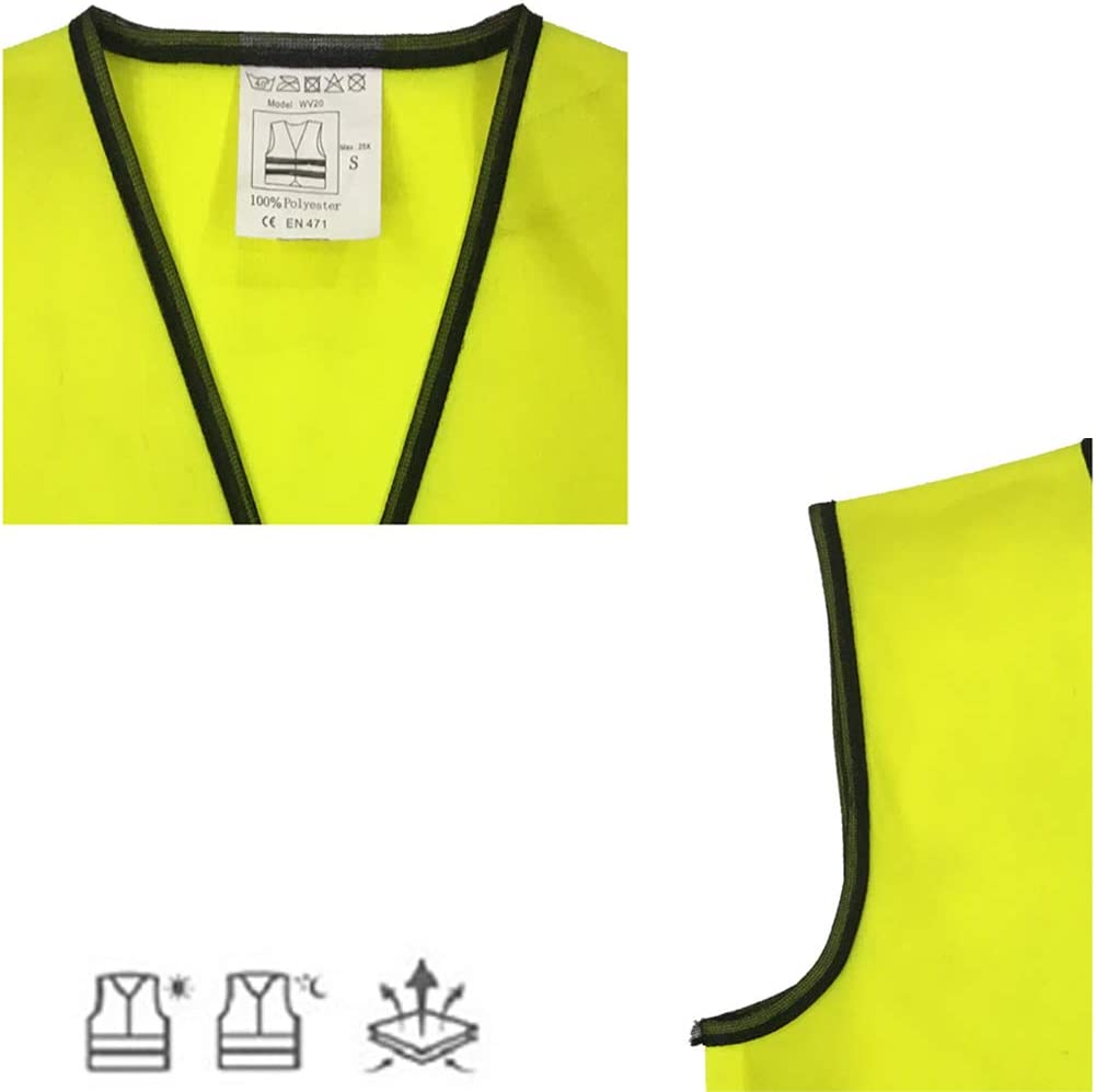 Toddler Reflective Safety Vest Workwear with Band Elastic Straps