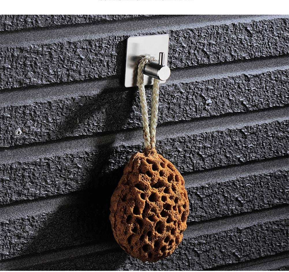 4 Packs Towel Wall Hooks with Stainless Steel and No Drilling