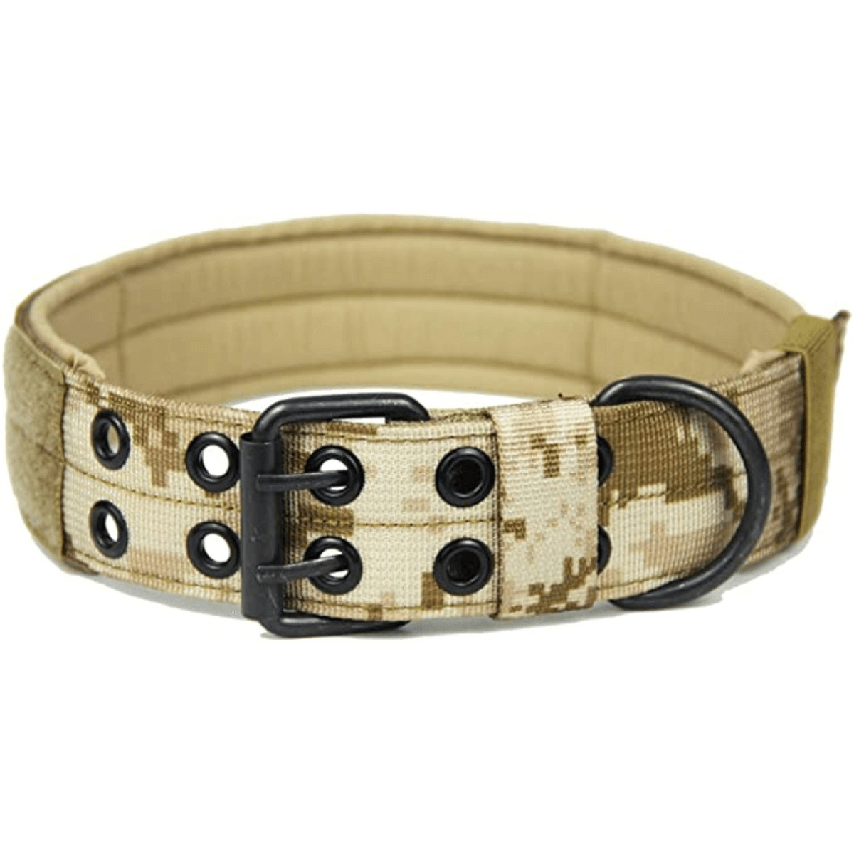Military Nylon Dog Collars with Safety and Heavy Metal Buckle