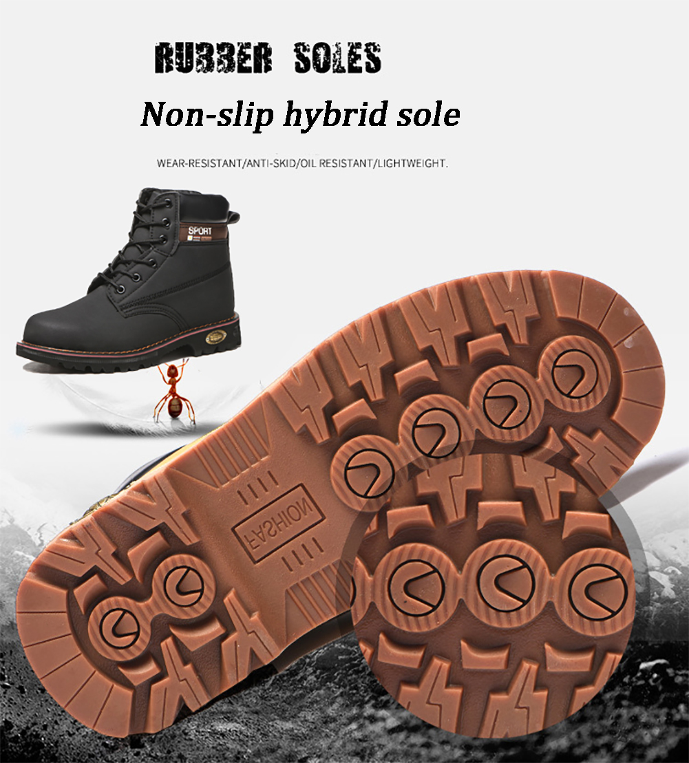 Steel Toe Leather Shoes Mid