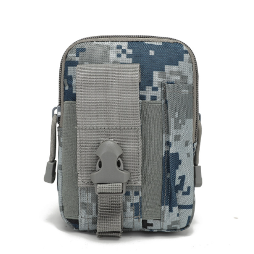 Tactical Waist Bag Military Fanny Adjustable Sling Bag with Water Bottle Pouch for Fishing Hunting Camping Hiking (Black)